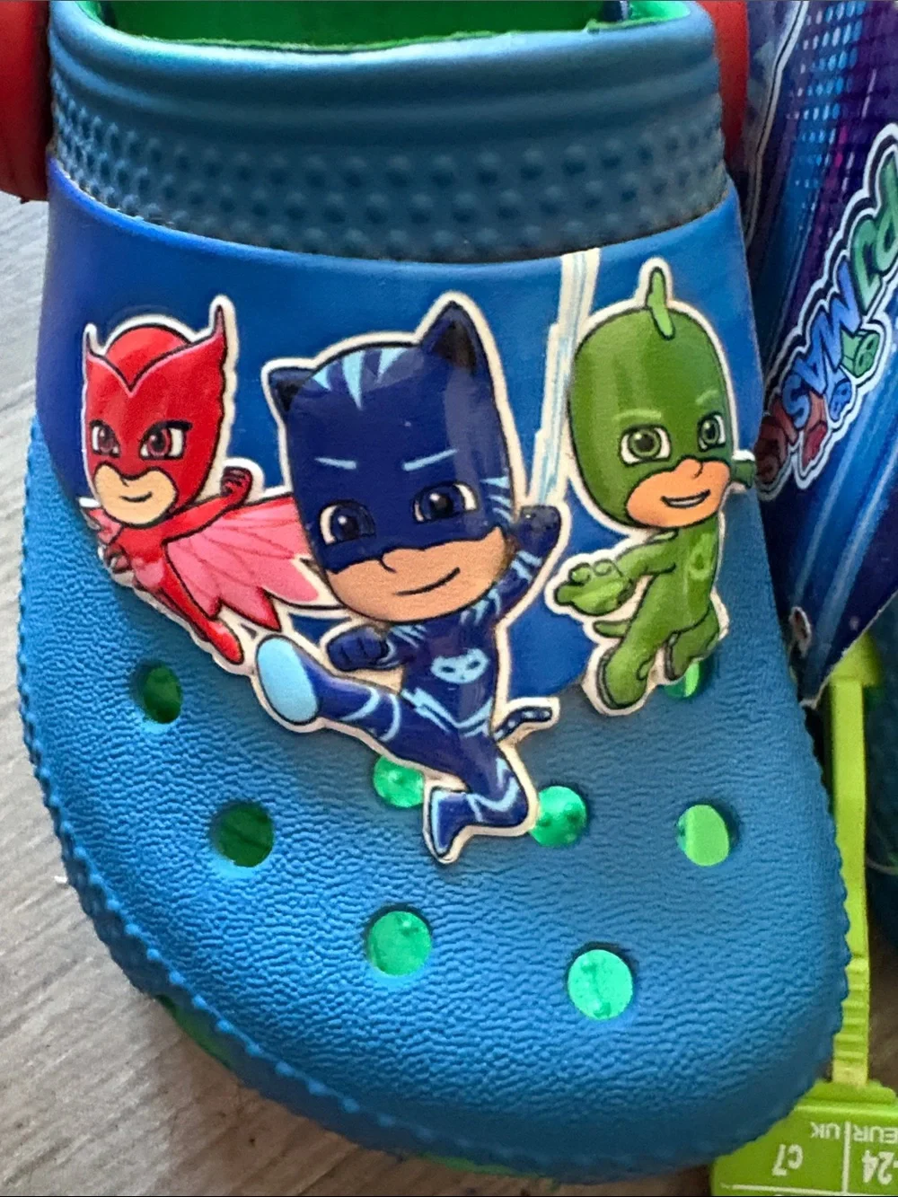 CROCS Kids Blue Red Green PJ Masks Clogs